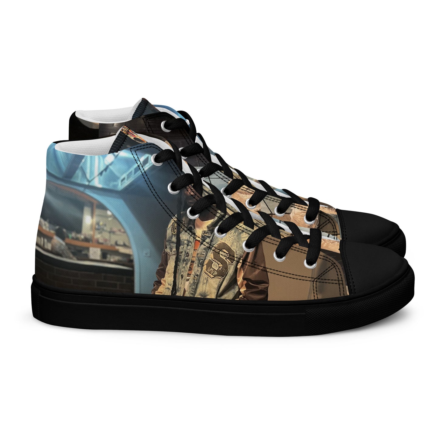Men’s high top canvas shoes